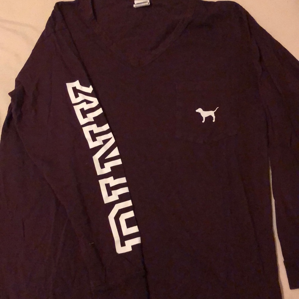 PINK Burgundy Long-Sleeve